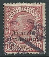 1918 TRENTINO ALTO ADIGE USATO EFFIGIE 10 CENT - P12-4 - Trentin