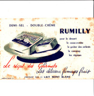 BUVARD  RUMILLY LE REGAL DES GOURMETS PAR LE LAIT MONT BLANC  21X13.5 EN ETAT VOIR SCAN - F