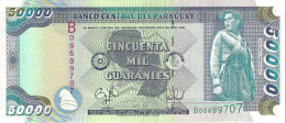 PARAGUAY 50000 GUARANIES 1997 P-217 UNC PICK PLATE SER: B08699707 [ PY832a ] - Paraguay