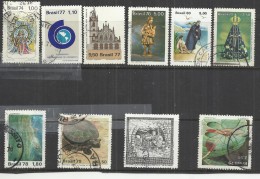 TEN AT A TIME - BRAZIL - LOT OF 10 DIFFERENT 1 - USED OBLITERE GESTEMPELT USADO - Collections, Lots & Series