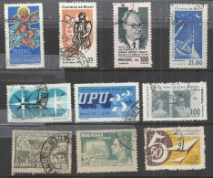 TEN AT A TIME - BRAZIL - LOT OF 10 DIFFERENT 4 - USED OBLITERE GESTEMPELT USADO - Collections, Lots & Series