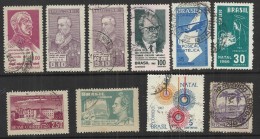 TEN AT A TIME - BRAZIL - LOT OF 10 DIFFERENT 6 - USED OBLITERE GESTEMPELT USADO - Collections, Lots & Series