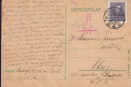 48379- F. DEAK, STAMP ON POSTCARD, 1934, HUNGARY - Briefe U. Dokumente