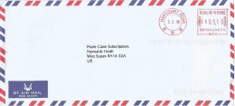 Hong Kong 1998 Harcourt Road Neopost “Electronic” N2816 Meter Franking Cover - Lettres & Documents