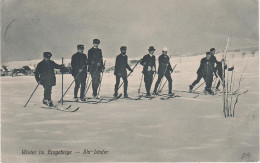 Wintersport AK Winter Erzgebirge Annaberg Buchholz Ski Läufer Bei Oberwiesenthal Bärenstein Weipert Gottesgab Cranzahl - Elterlein