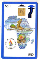 ZIMBABWE REF MV CARDS ZIM-04 30$ BLUE BORDER - Zimbabwe