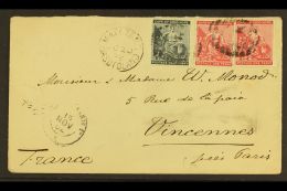 1892 MISSIONARY COVER Superb Cover To Vincennes, France From The Paris Evangelical Missionary Society, Hermon,... - Andere & Zonder Classificatie