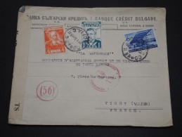 BULGARIE - Enveloppe Pour La France En 1941 Avec Contrôle Postal - A Voir - L 1902 - Briefe U. Dokumente