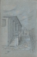 Dessin D´amateur/Crayon /L RACLET/Non Encadré/Sartrouville / Entrée De Villa/1960    GRAV166 - Zeichnungen