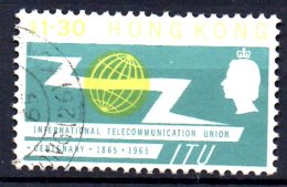 T456 - HONG KONG , Elisabetta  N. 213  Usato. ITU - Used Stamps
