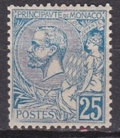 Monaco 1901 Prince Albert 1e 25 C. Bleu  Y&T 25 Neuf Avec Charniere - Nuevos
