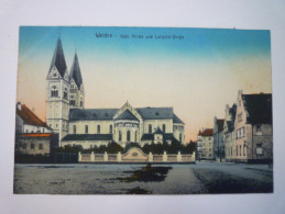 WEIDEN  (Obpf)  :  Kath. KIRCHE Und Luitpold-Strasse  -  Carte Couleur  - Weiden I. D. Oberpfalz