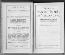 1 Libro Obras Santo Tomas De Villanueva 1952 Espana Graficas Nebrija Madrid Pontificia Universidad Salamanca - Philosophy & Religion