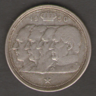 BELGIO 100 FRANCHI 1950 AG SILVER - 100 Francs