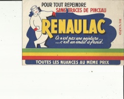 Buvard G F_21 X 13- De ( RENAULAC ...Peintures_Toutes Nuances Au Meme Prix...Voir San - Peintures