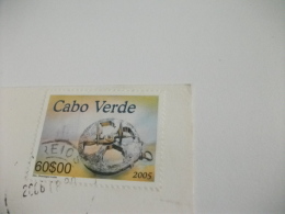 STORIA POSTALE FRANCOBOLLO COMMEMORATIVO CAPO VERDE CABO VERDE SPIAGGIA ST. MARIA - Cape Verde