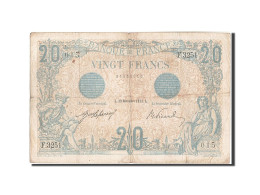 Billet, France, 20 Francs, 20 F 1905-1913 ''Bleu'', 1912, 1912-11-29, TB+ - 20 F 1905-1913 ''Bleu''
