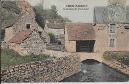 CPA Moulin à Eau Roue à Aube Circulé SAINTE SUZANNE - Molinos De Agua