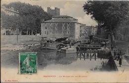 CPA Moulin à Eau Roue à Aube Circulé Narbonne - Water Mills