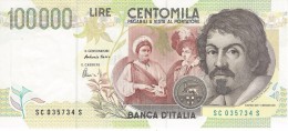 ITALY 100000 LIRE 1994 P-117b UNC SIGN. FAZIO & AMICI [ IT117b ] - 100000 Liras