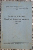 JUGOSLOVENSKI AMATERSKI BOKSERSKI SAVEZ, PRAVILA I PRAVILNICI 1930 Kingdom Of Yugoslavia Boxing - Books