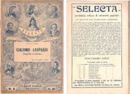 Opuscolo: GIACOMO LEOPARDI Biografia Aneddotica - Bibliotechina Per La Gioventù - Bibliography