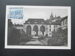 Böhmen Und Mähren Ansichtskarte / Maximumkarte!? 1940 Michel Nr. 60! Waldstein Palais. Tolle Karte!! Prag - Covers & Documents