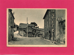 LATRONQUIERE, Rue Du Départ, Animée, Charrette, Hôtel, F. M., (Combier), 46 Lot - Latronquiere