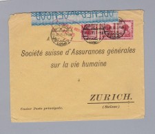 Ägypten 1915-11-13 Alexandria Zensur Brief Nach Zürich - 1915-1921 Britischer Schutzstaat