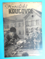 WW2 - CROATIA ( NDH ) - USTASE & POGLAVNIK CROATIAN UNIVERSITY STUDENTS Orig. Vintage Magazine Hrvatski Krugovall 1942. - Other & Unclassified