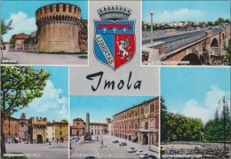 BOLOGNA - Imola -5 Vedute Stemma - 1970 - Rocca Ponte Sul Santerno Porta Montanara Piazza Matteotti Parco Acque Minerali - Imola
