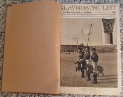 SOKOL ČSSR SLAVNOSTNI LIST IX SLETU VŠESOKOLSKEHO 1932,SLAVNOSTNI JAS 1938  Bound 6 PIECES - Other & Unclassified