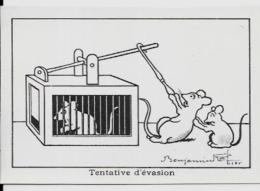 CPA Benjamin RABIER 10,5 X 7 Non Publicitaire Dos Vierge Neutre Souris Mouse Piège - Other & Unclassified