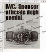 Iwc Orologio Watch - Immagine Ritagliata Da Pubblicazione CROPPED IMAGE - Autres & Non Classés