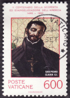 VATICAN 1992 - YT 920 - St Pierre Clavier - Cote 1.25e - Used Stamps