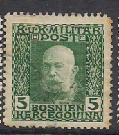 Eastern Austria 1912 Bosnia And Herzegowina ,Frans Joseph I, 5 H Mi 67, Cancelled(o) - Levant Autrichien