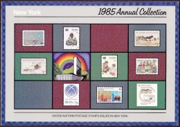 UN - United Nations New York 1985 MNH Souvenir Folder - Year Pack - Autres & Non Classés