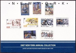 UN - United Nations New York 1987 MNH Souvenir Folder - Year Pack - Other & Unclassified