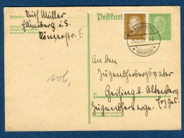 Allemagne - Entier Postal + Complément De Hainsberg En 1930 -  Réf S 345 - Cartes Postales