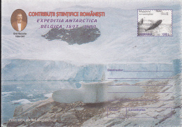 49489- BELGICA ANTARCTIC EXPEDITION, E. RACOVITA, WHALE, COVER STATIONERY, 1999, ROMANIA - Antarctic Expeditions