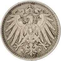 Monnaie, GERMANY - EMPIRE, Wilhelm II, 5 Pfennig, 1908, Muldenhütten, TB+ - 5 Pfennig