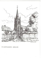 36887 ( 2 Scans ) Beselare De Kerk - Pentekening Van Luc Ameel - - Zonnebeke