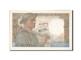 Billet, France, 10 Francs, 10 F 1941-1949 ''Mineur'', 1947, 1947-01-09, SPL - 10 F 1941-1949 ''Mineur''