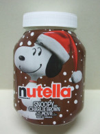 Pot De NUTELLA Bocal Vide SNOOPY And CHARLIE BROWN The Peanuts Movie SCHULZ - Noël Neige - Nutella