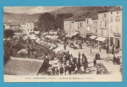 CPA 5516 - Non Circulé - La Place Du Marché LAMASTRE 07 - Lamastre