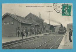 CPA - Circulé - Chemin De Fer Train La Gare De BLANGY-SUR-BRESLE 76 - Blangy-sur-Bresle