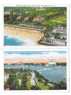 PALM BEACH (USA) Ensemble De 2 Cartes Breakers Hotel Lake Worth - Palm Beach