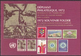 UN - United Nations Geneva 1972 MNH Souvenir Folder - Year Pack - Sonstige & Ohne Zuordnung