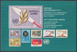 UN - United Nations Geneva 1973 MNH Souvenir Folder - Year Pack - Sonstige & Ohne Zuordnung