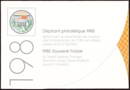 UN - United Nations Geneva 1980 MNH Souvenir Folder - Year Pack - Altri & Non Classificati